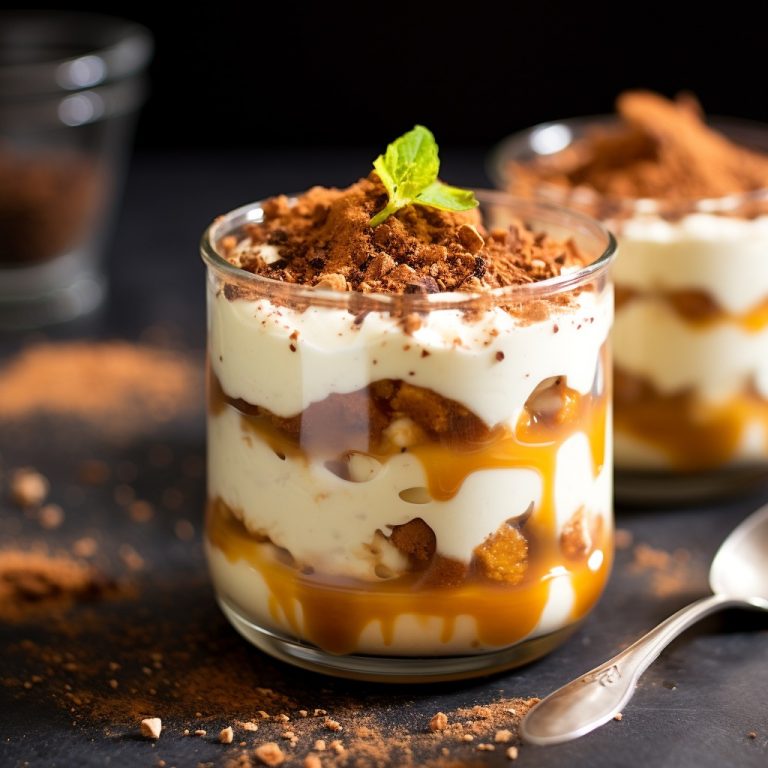 Tiramisu Pomme Caramel Beurre Salé en Verrines