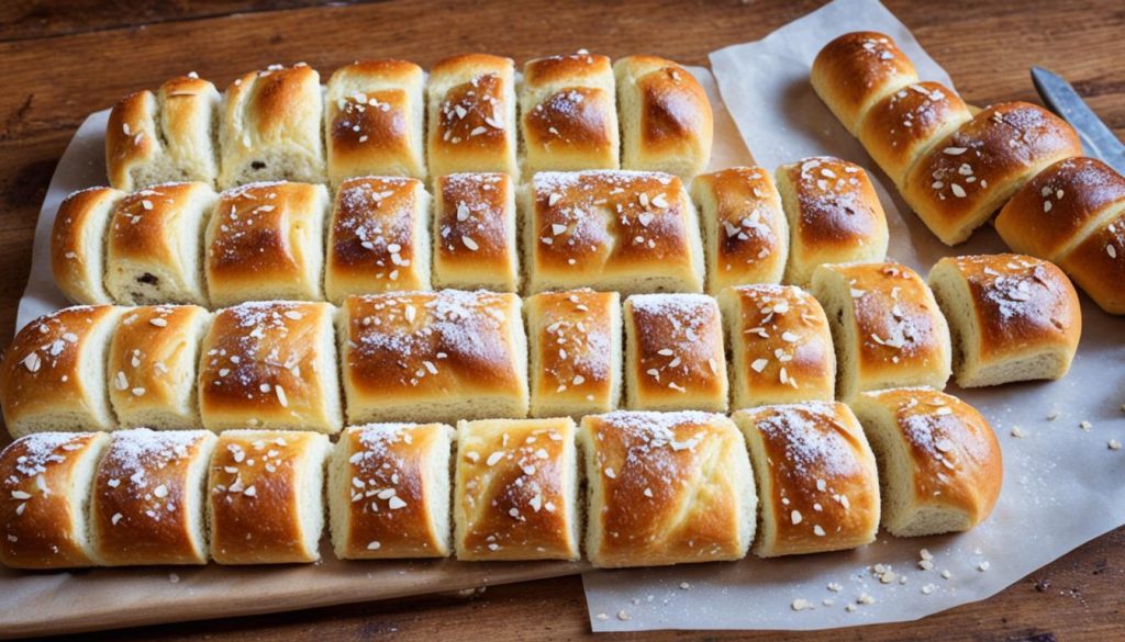 Petits pains au chocolat briochés (chocolatine)