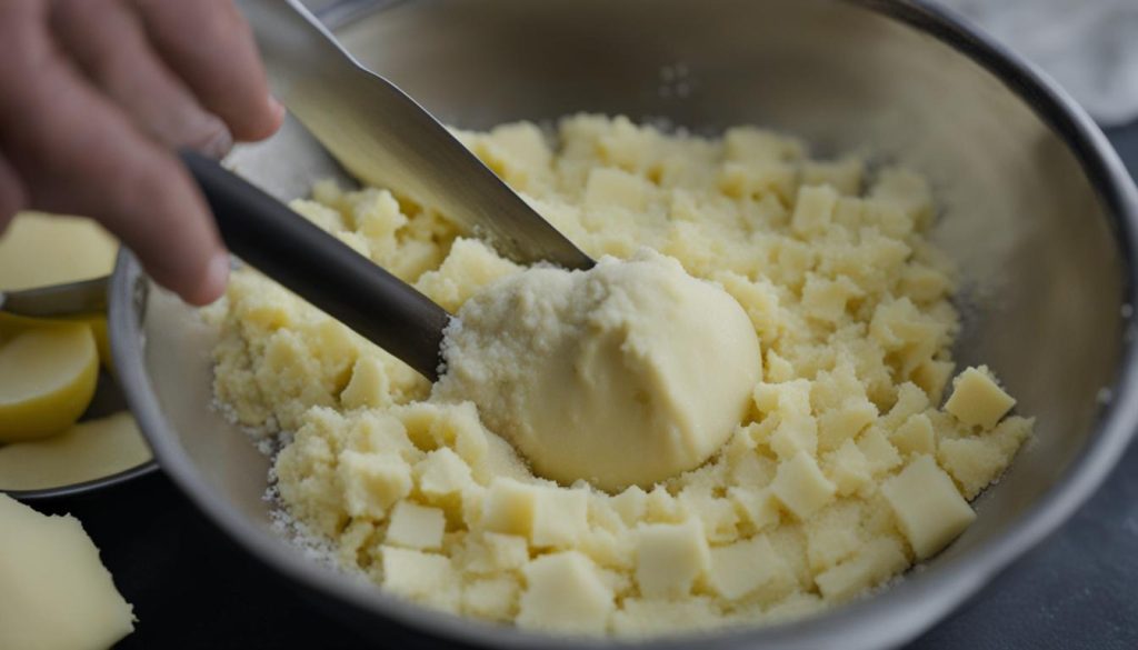 Préparation gâteau crumble poires chocolat