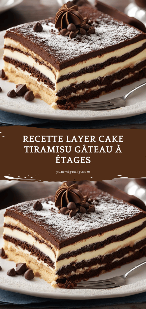 RECETTE LAYER CAKE TIRAMISU GÂTEAU À ÉTAGES
