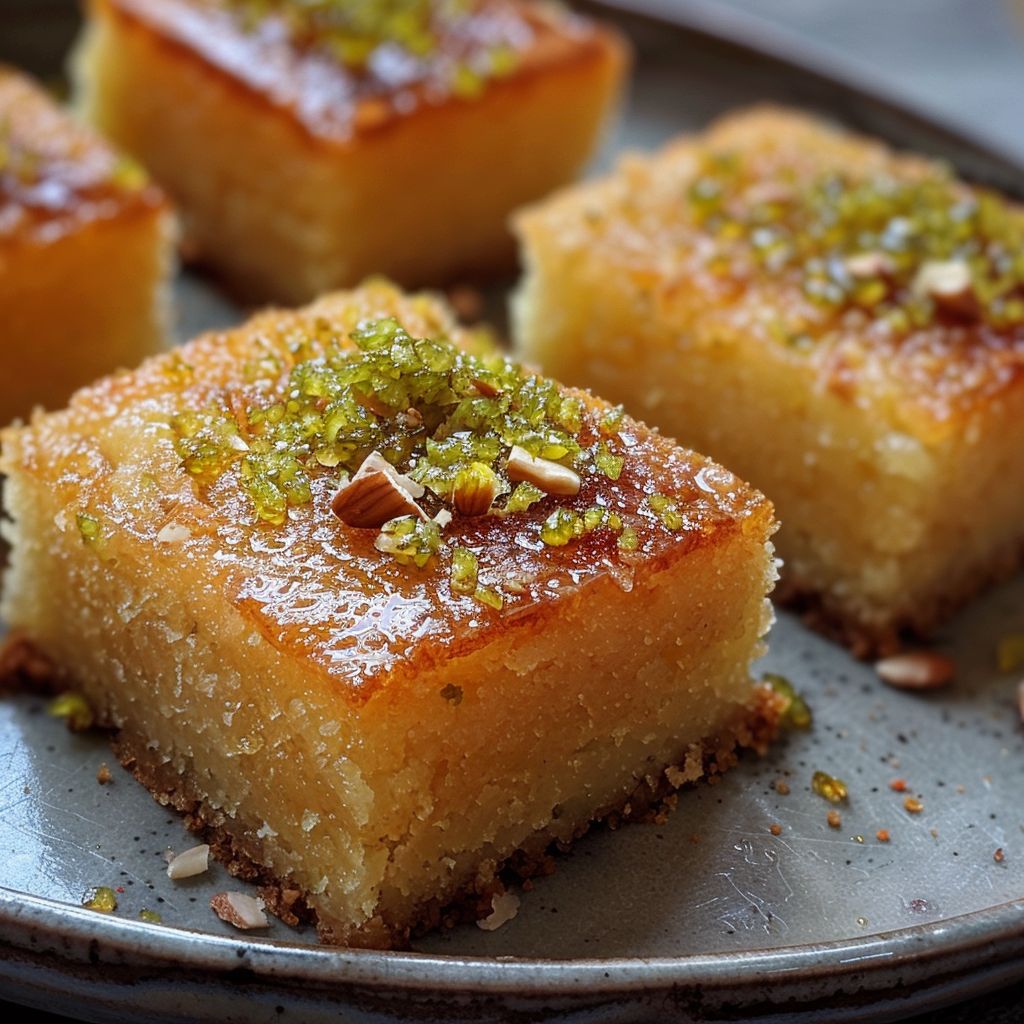 Namoura, délice du Liban – Gâteau de Semoule