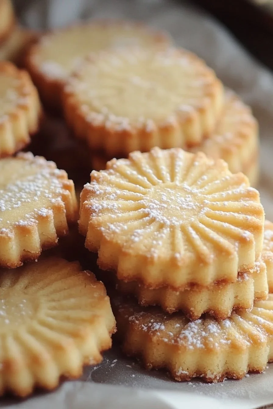 Delicious homemade French Butter Cookies, also known as Breton Sables.