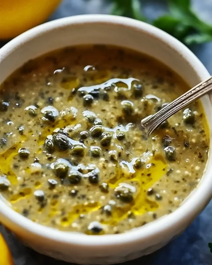 Delicious lemon caper sauce drizzled over fish and pasta dishes