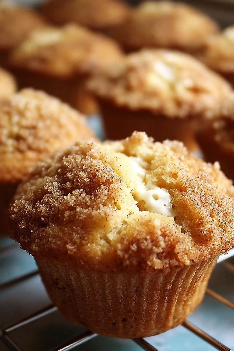 Delicious Coffee Cake Greek Yogurt Muffins baked to perfection