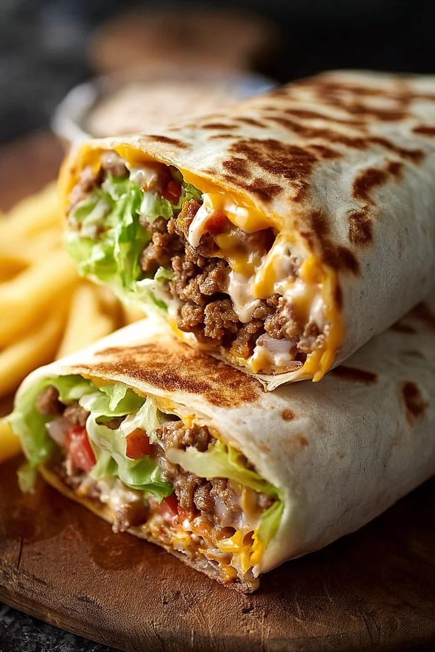 Big Mac Wraps filled with fresh ingredients and a flavorful sauce