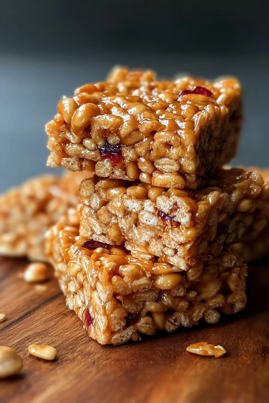Healthy homemade cereal bars with nuts and fruits