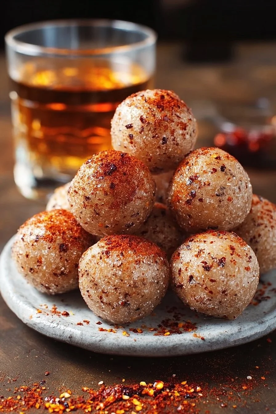 Deliciously crafted Fireball Whiskey Balls for festive occasions