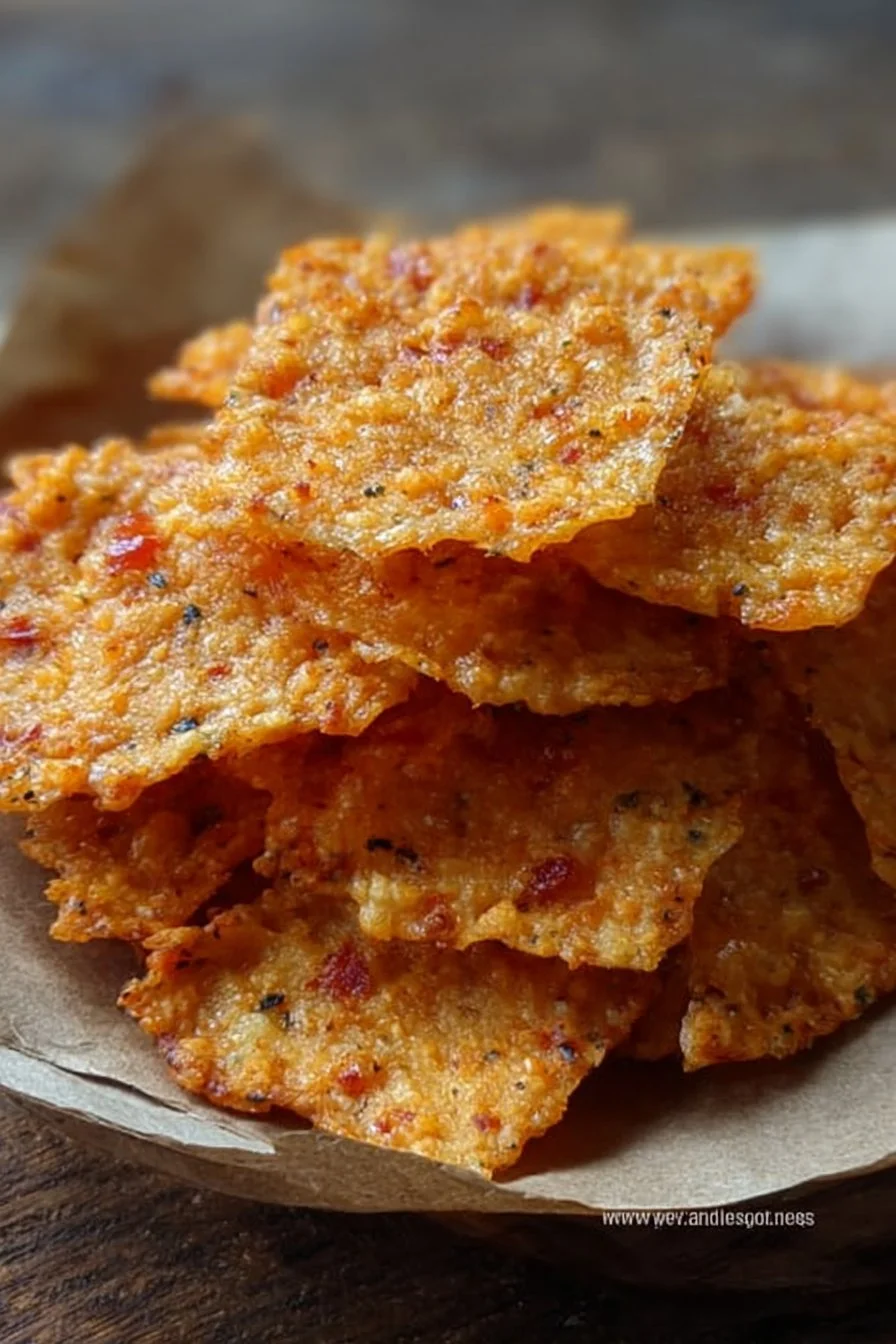 Delicious homemade pimento cheese crisps served on a platter.
