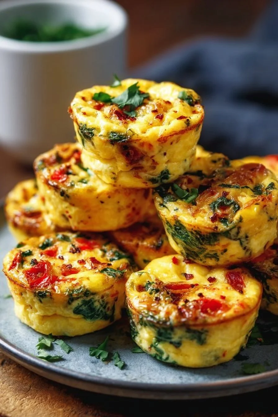 Healthy vegan egg bites in a dish, ideal for a nutritious snack or breakfast.