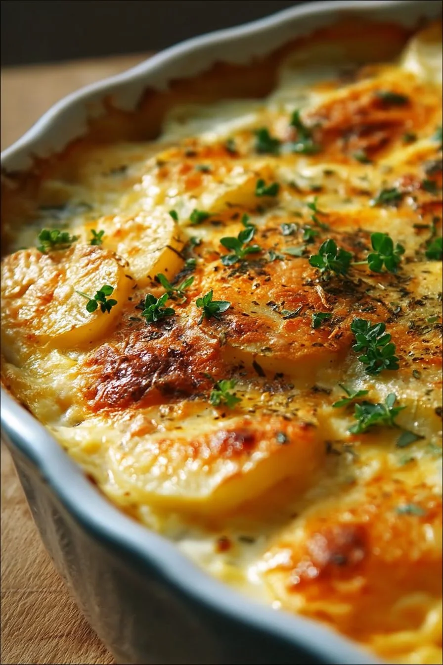 Delicious Potato and Egg Casserole served on a plate for breakfast