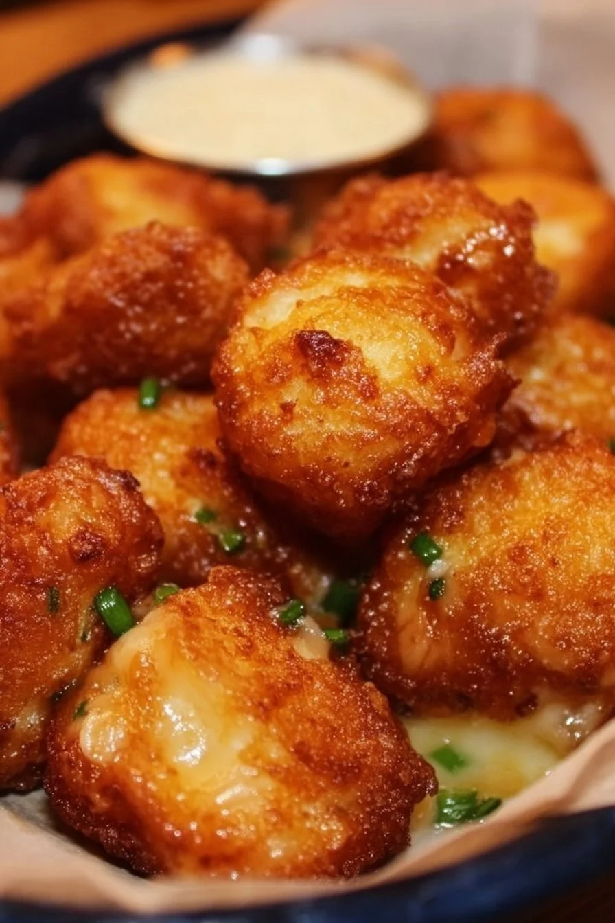 Delicious Texas Roadhouse Rattlesnake Bites served with dipping sauce