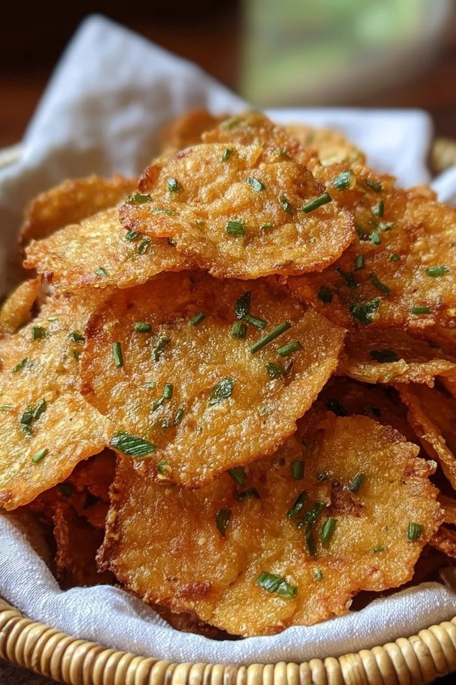 Pioneer Woman jalapeño cheese crisps served on a platter