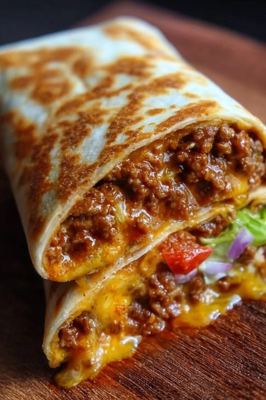 Delicious Chili Cheese Burrito inspired by Taco Bell's recipe
