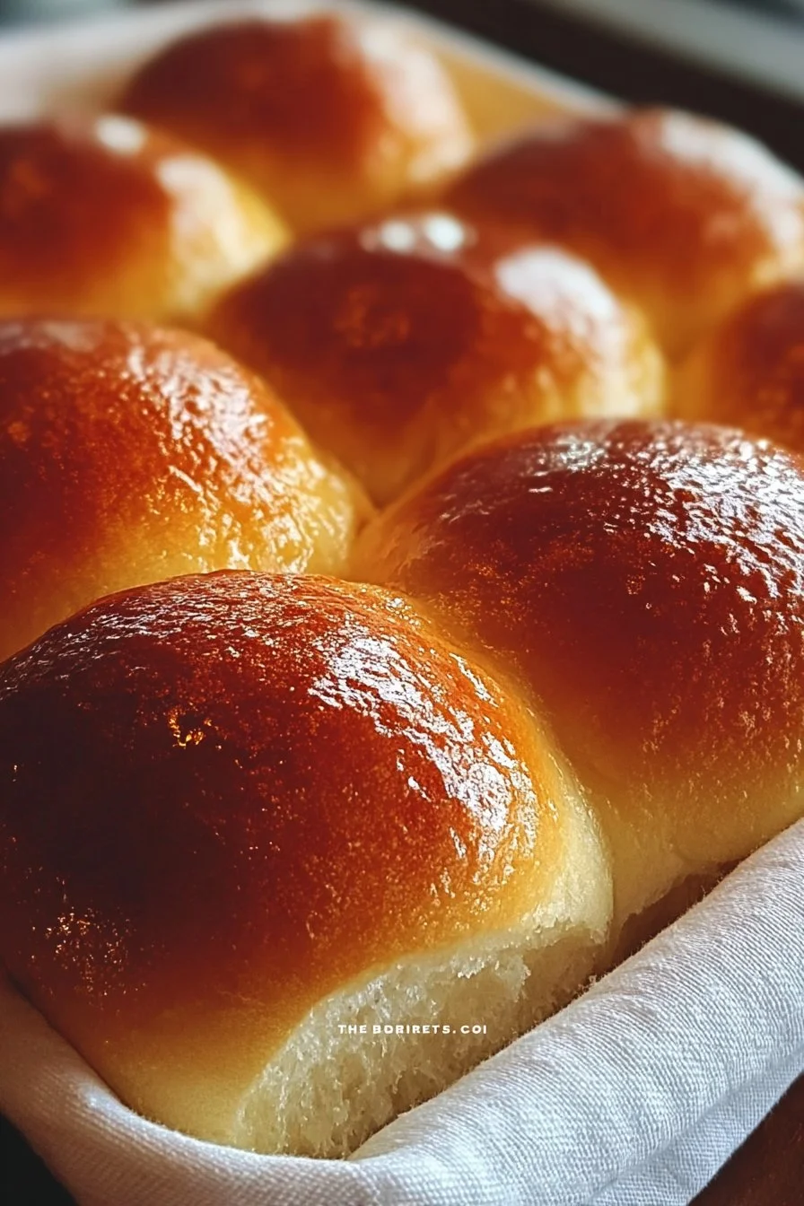 Freshly baked dinner rolls served on a plate, perfect for any meal.