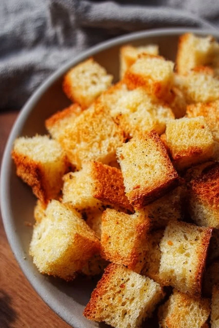Crunchy croutons for adding flavor and texture to salads and soups