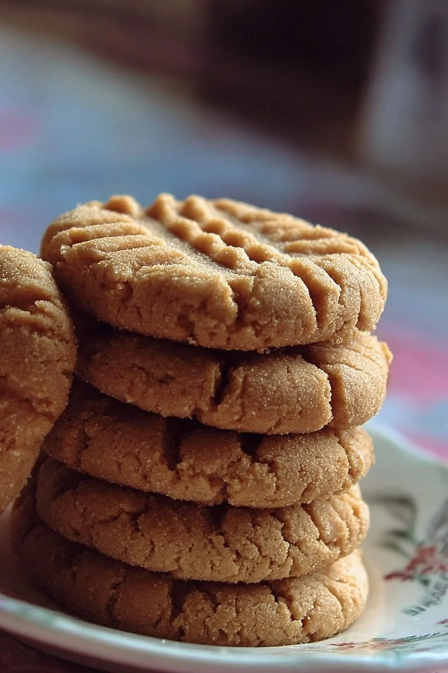 Delicious homemade peanut butter cookies fresh from the oven