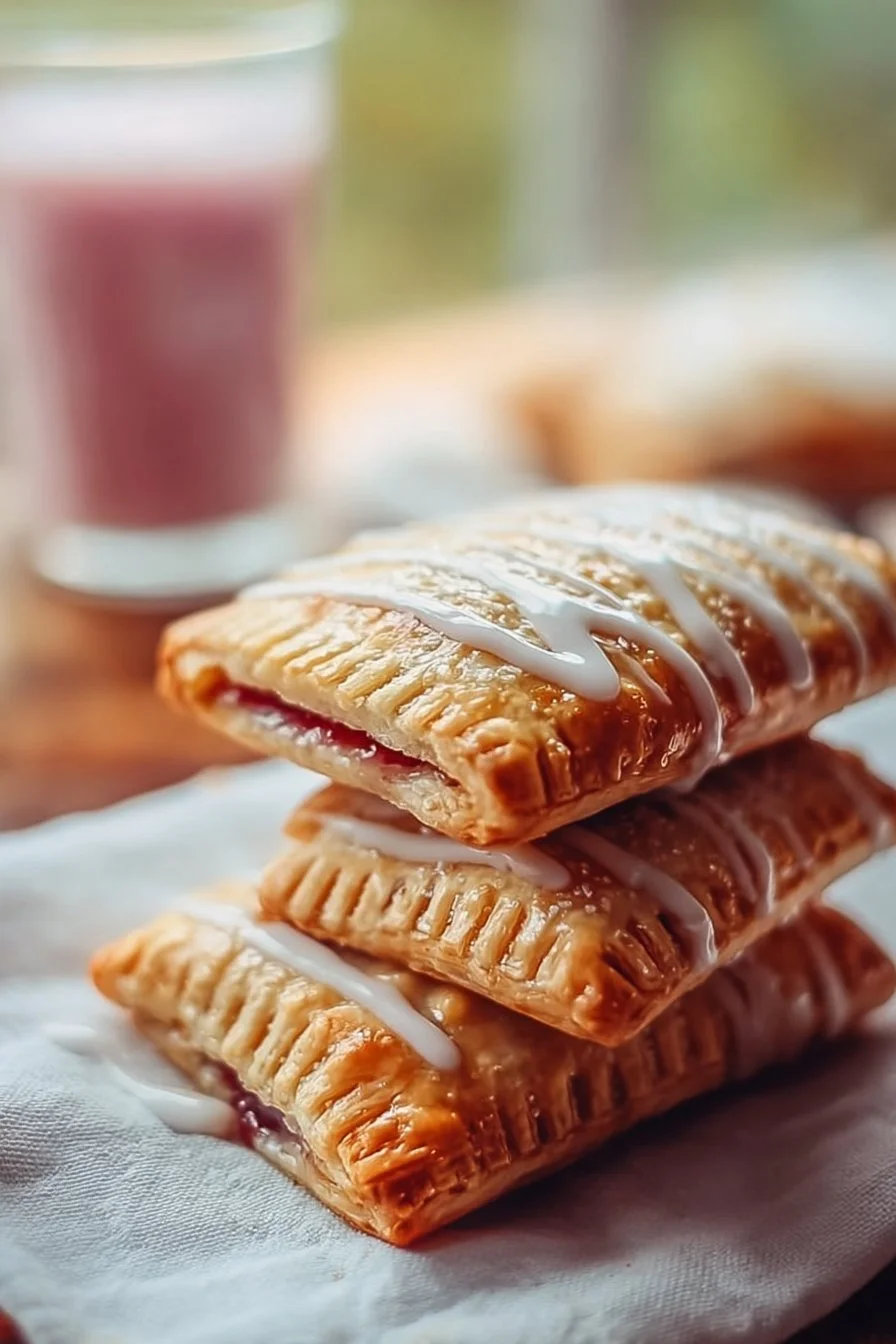 Delicious homemade sourdough pop tarts with various fillings