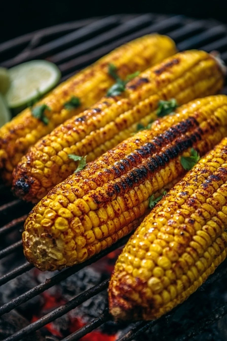 Smoky Instant Pot corn on the cob served at a backyard BBQ.