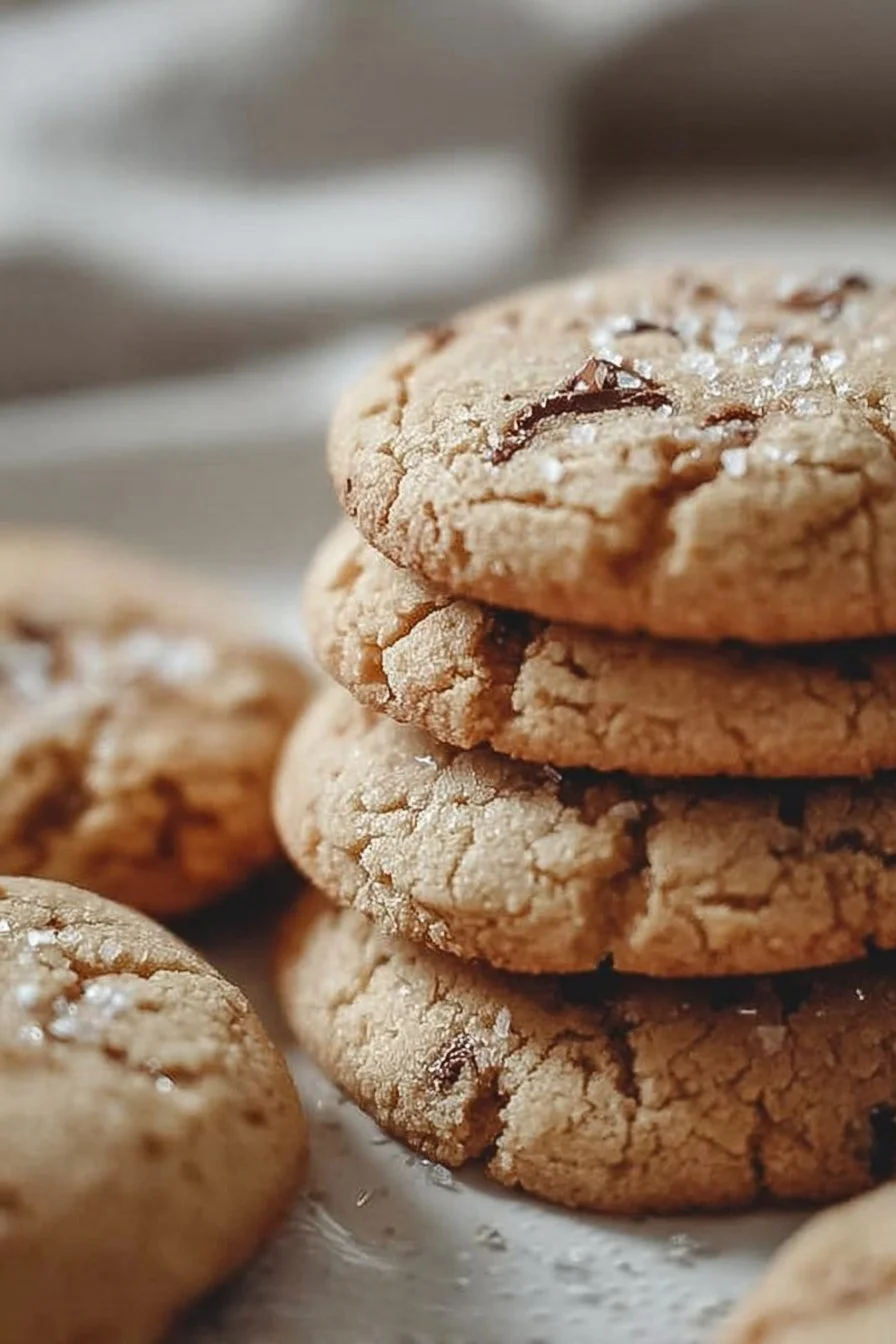 Delicious sourdough discard cookies on a plate, ready to be enjoyed.