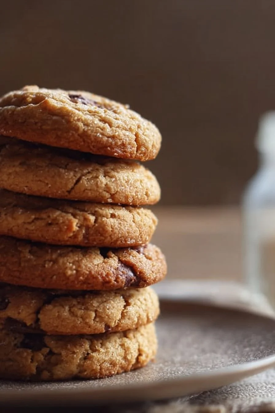 Delicious homemade sourdough discard cookies on a plate.