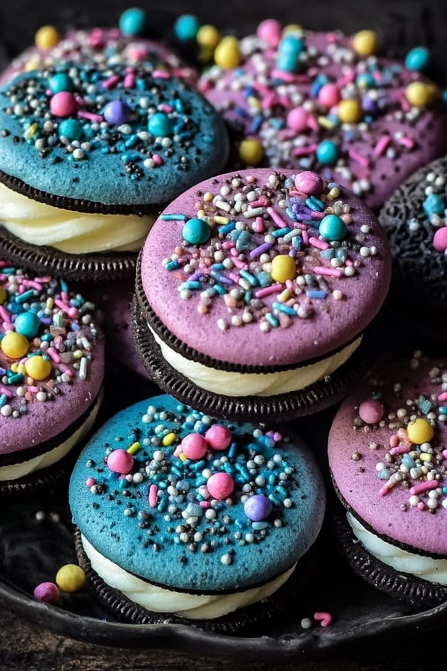 Festive Easter Oreo Cookies decorated for spring celebrations