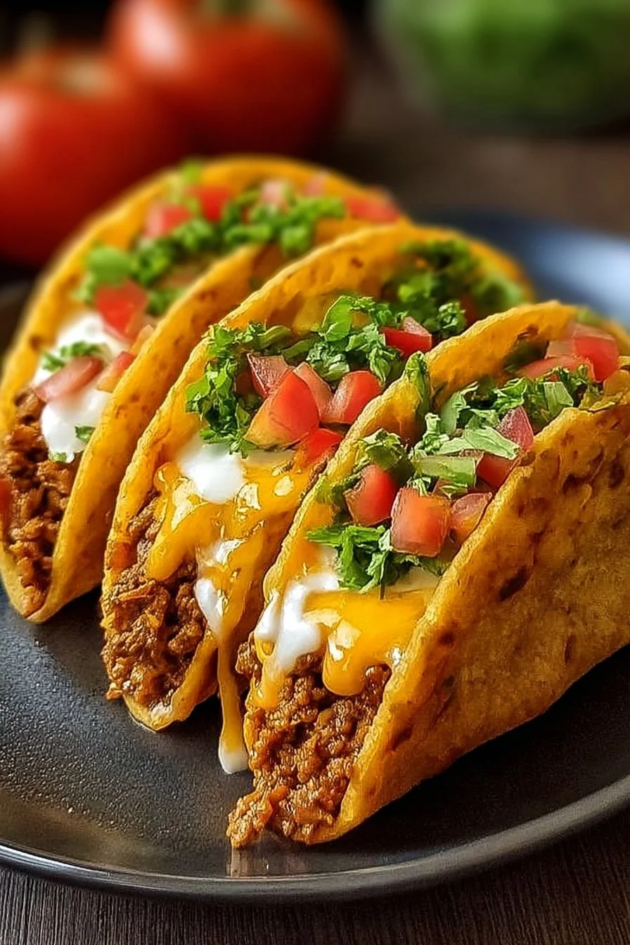 Loaded cheesy pocket tacos filled with delicious ingredients