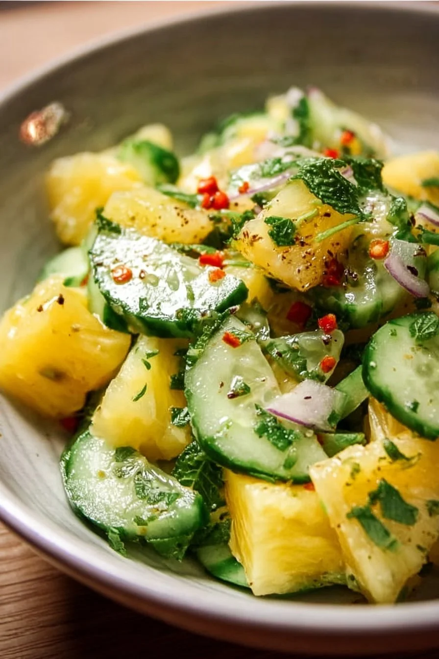 Crunchy Pineapple Cucumber Salad
