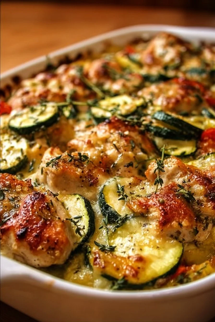 Fresh Chicken Zucchini Bake for Busy Mom