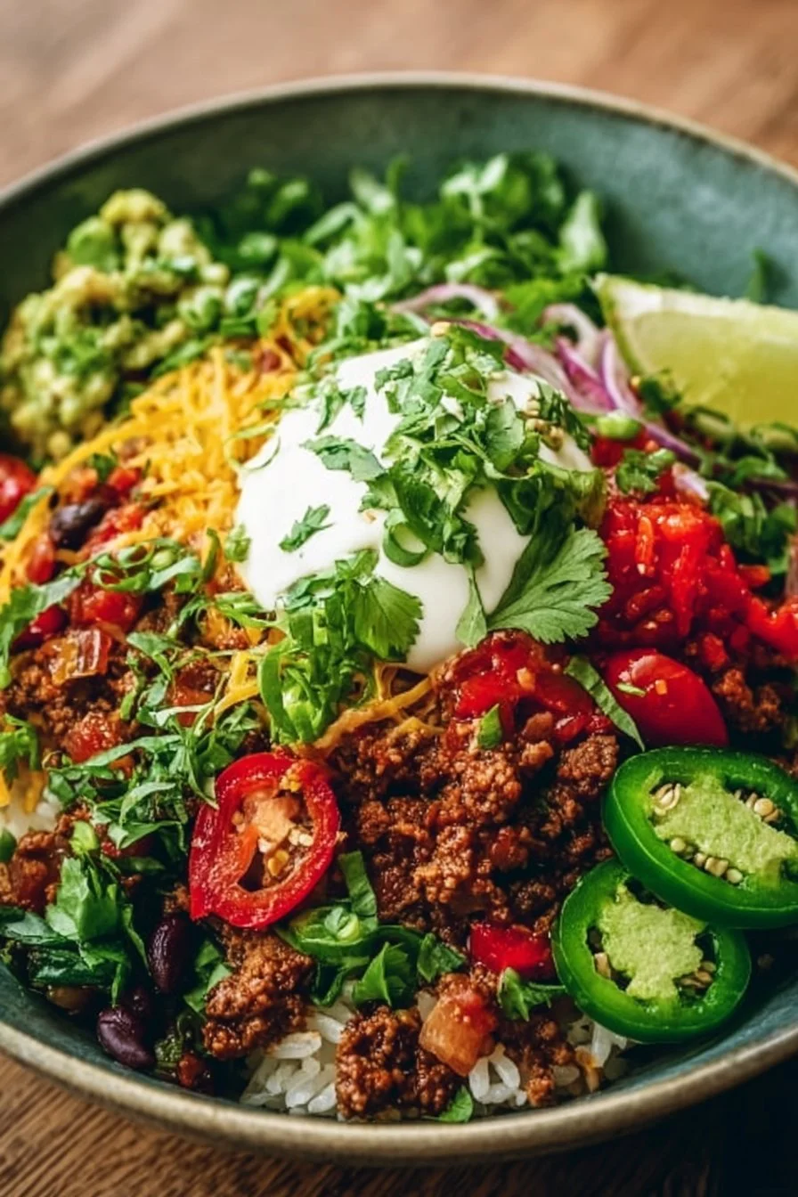 Fresh Taco Rice Bowl