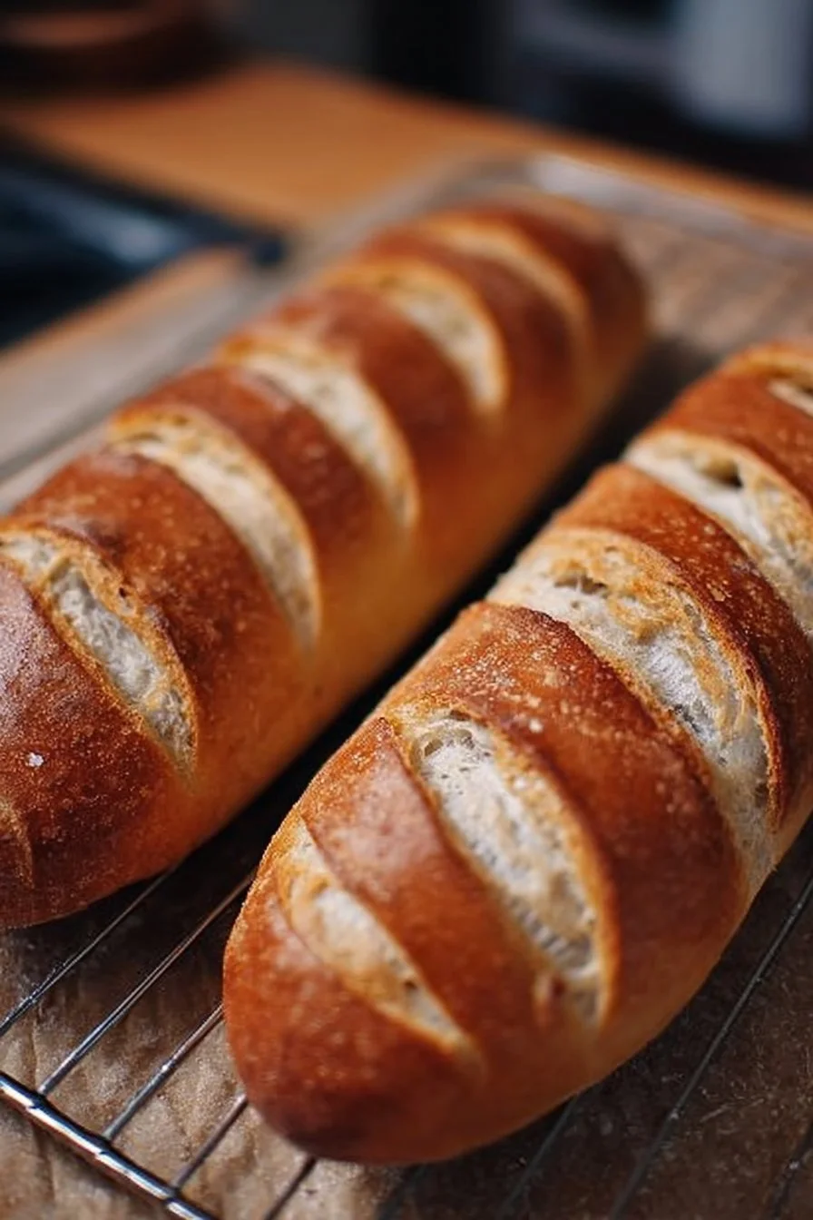 Super Easy Sourdough French Bread