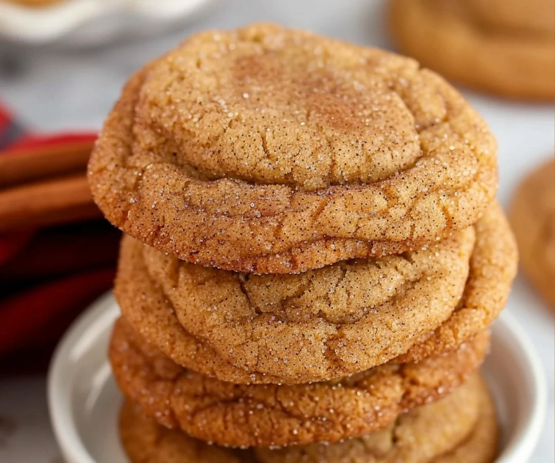 Plate of delicious Apple Butter Snickerdoodles cookies