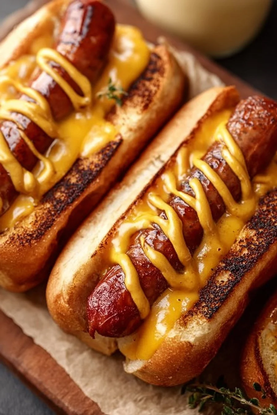 Best Air Fryer Grilled Cheese Hot Dogs