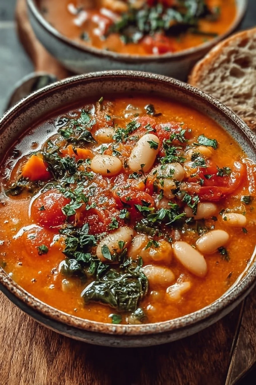 Best Creamy Vegan Tomato White Bean Stew