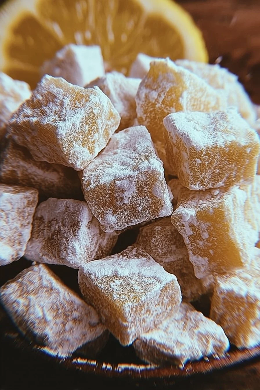 Bowl of best lemonade puppy chow with lemon slices and colorful cereal