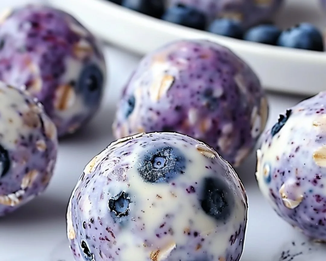 Blueberry Cheesecake Protein Bites