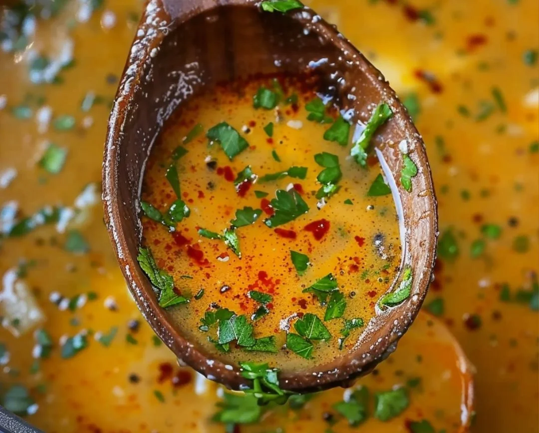 Delicious Cajun Garlic Butter Sauce drizzled over grilled shrimp.