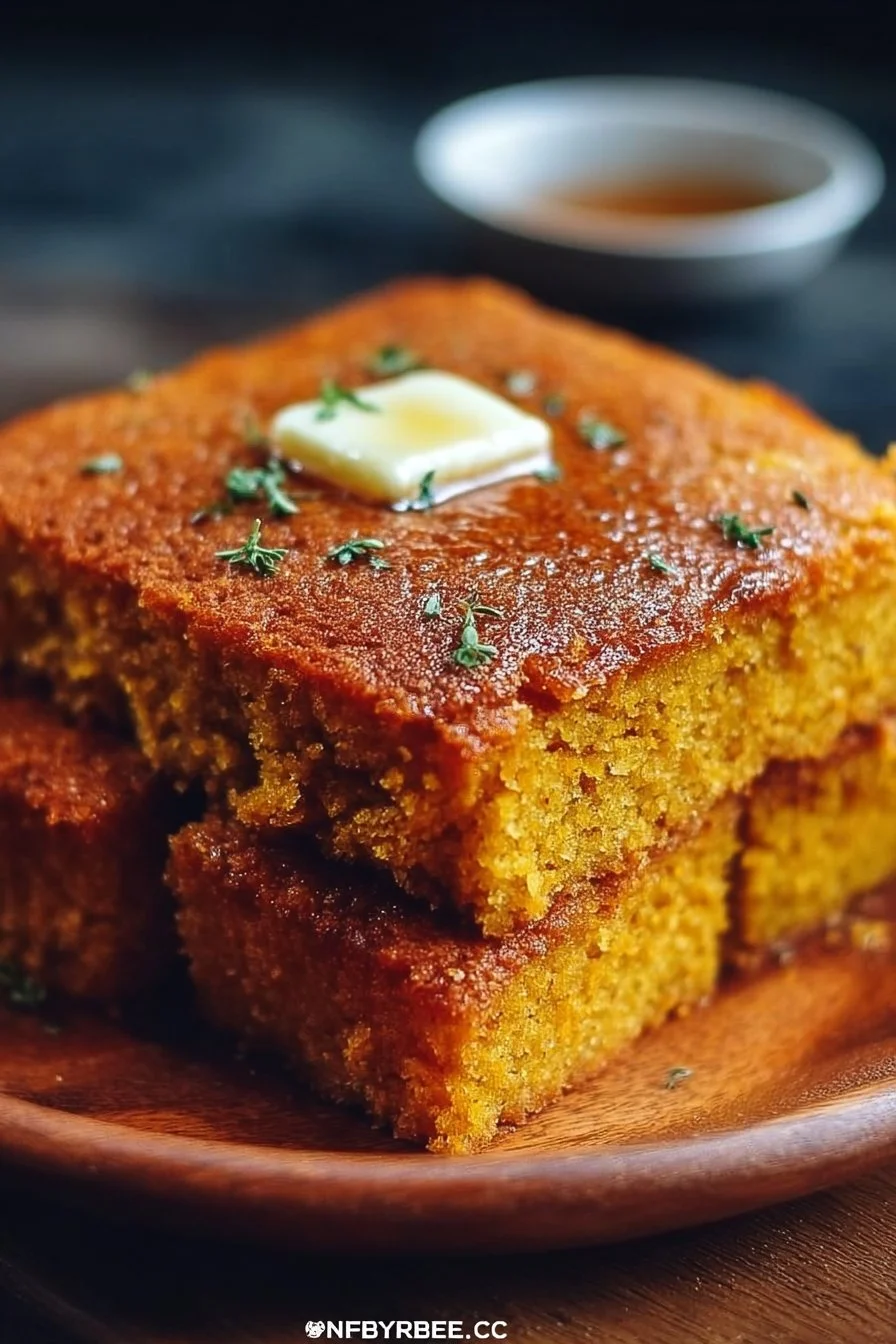 Cinnamon Honey Butter Sweet Potato Cornbread