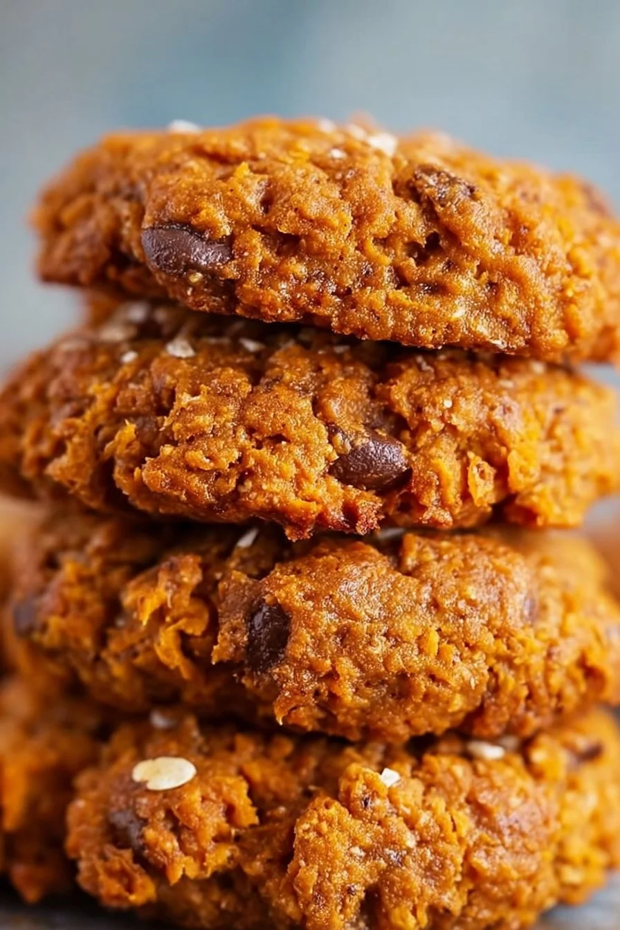 Cinnamon Sweet Potato Breakfast Cookies on a plate