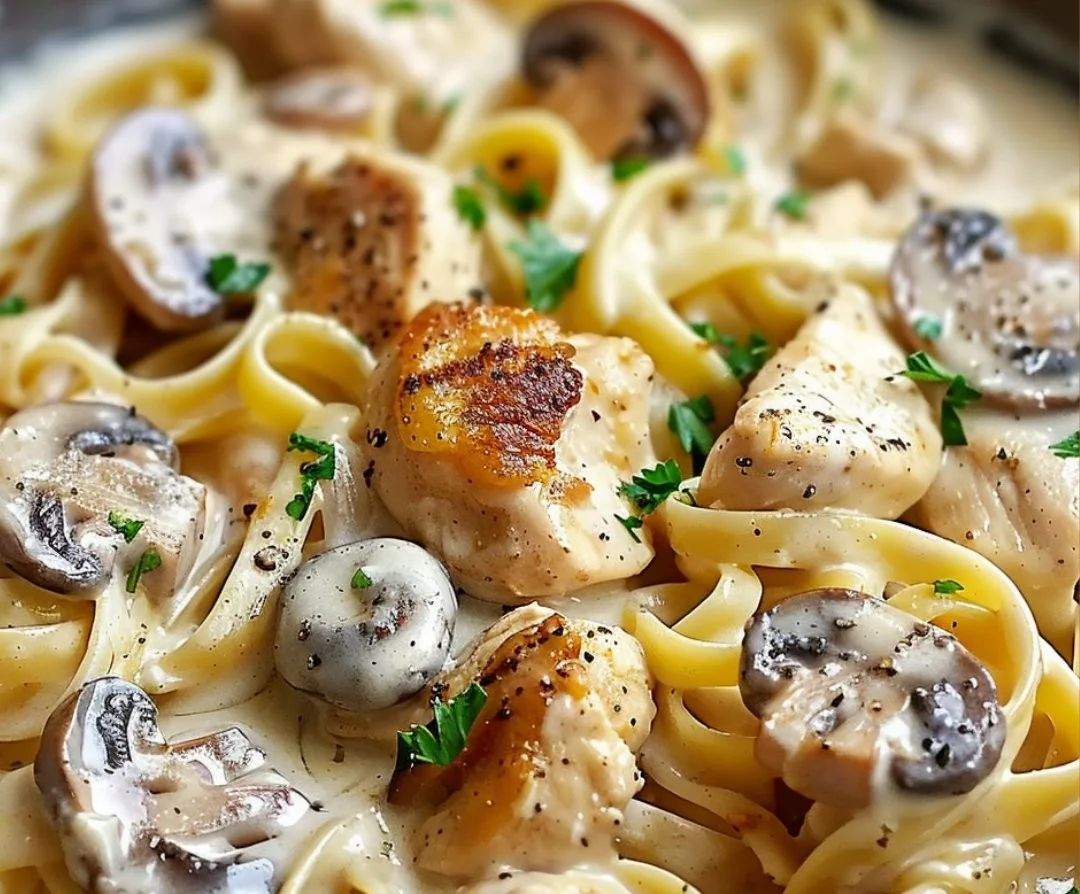 Creamy Chicken and Mushroom Pasta