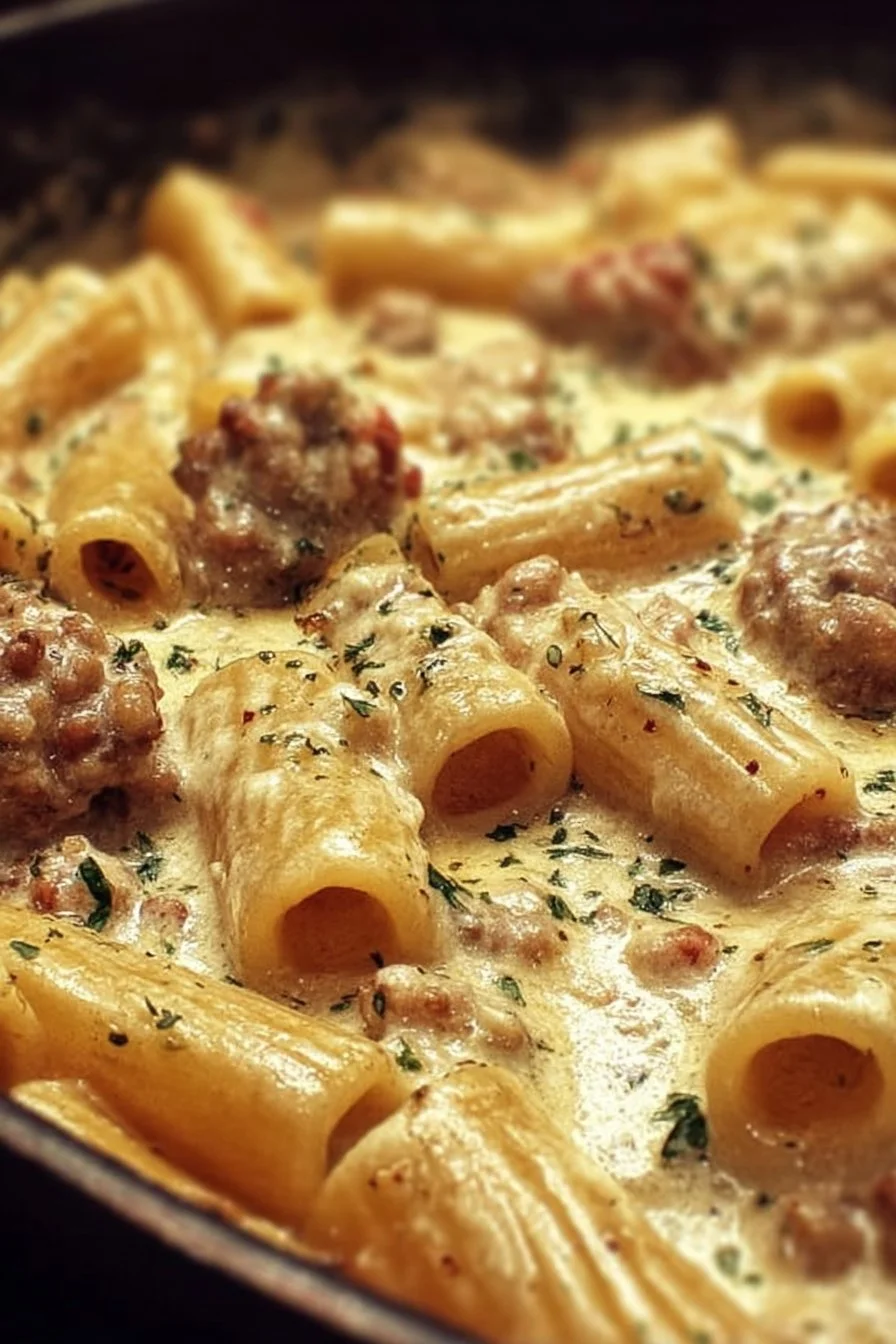 Creamy Sausage Rigatoni