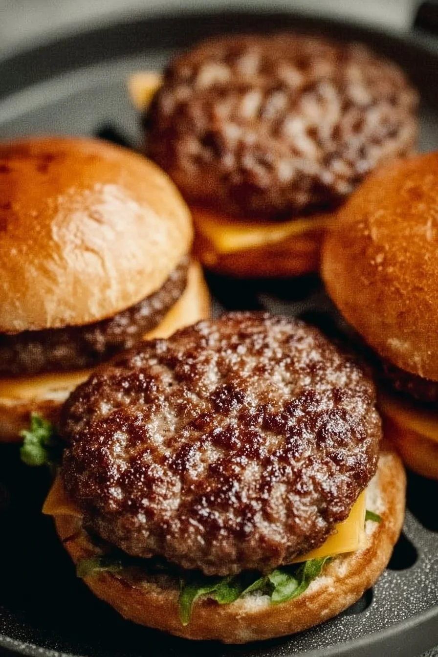 Crispy and Juicy Air Fryer Burgers