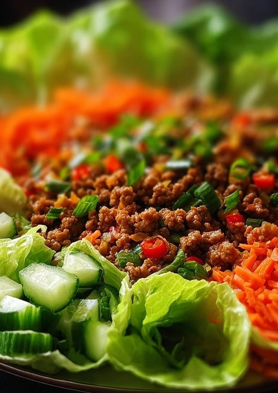 Delicious Asian-Style Ground Beef Lettuce Wraps