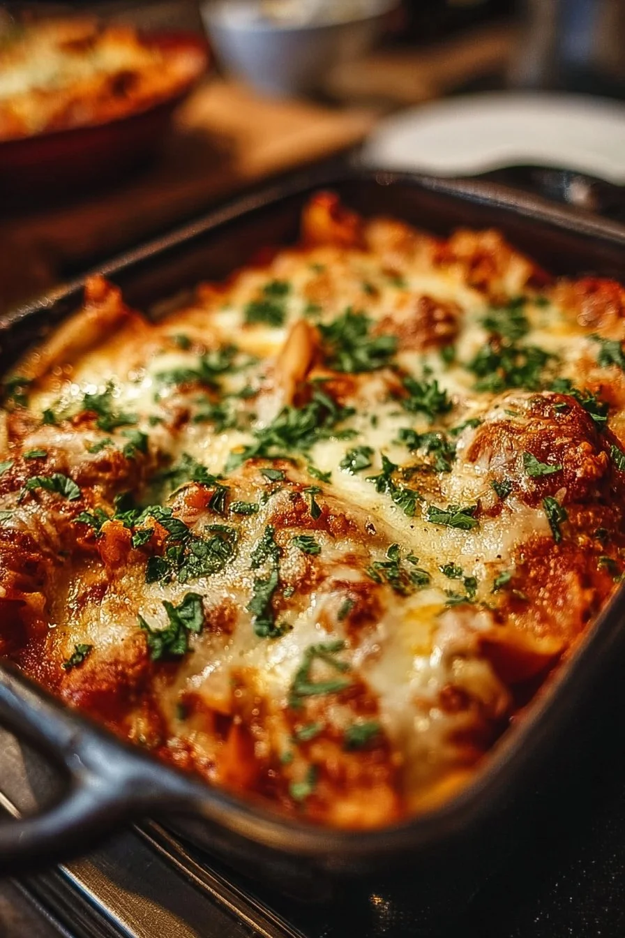 Delicious Chicken Parmesan Casserole (Keto, Gluten-Free)