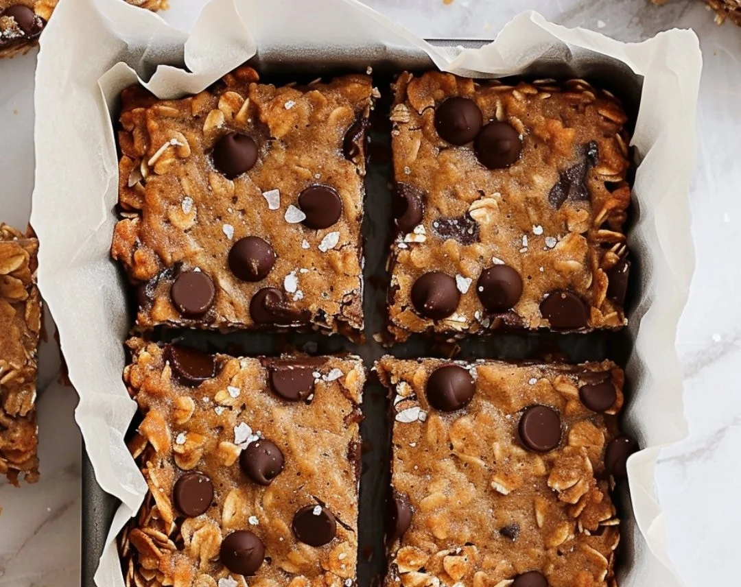 Healthy Chocolate Chip Oatmeal Bars