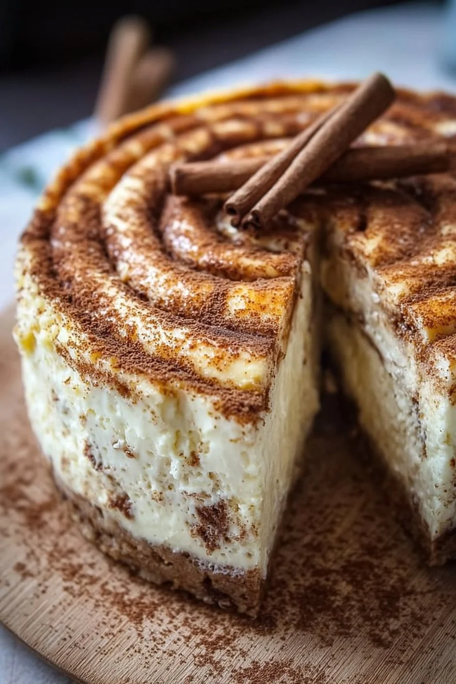 Heavenly Cinnamon Roll Cheesecake