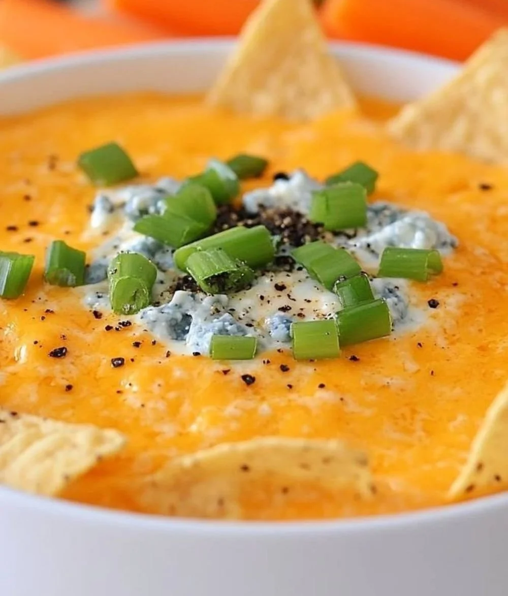 Irresistible Cottage Cheese Buffalo Chicken Dip