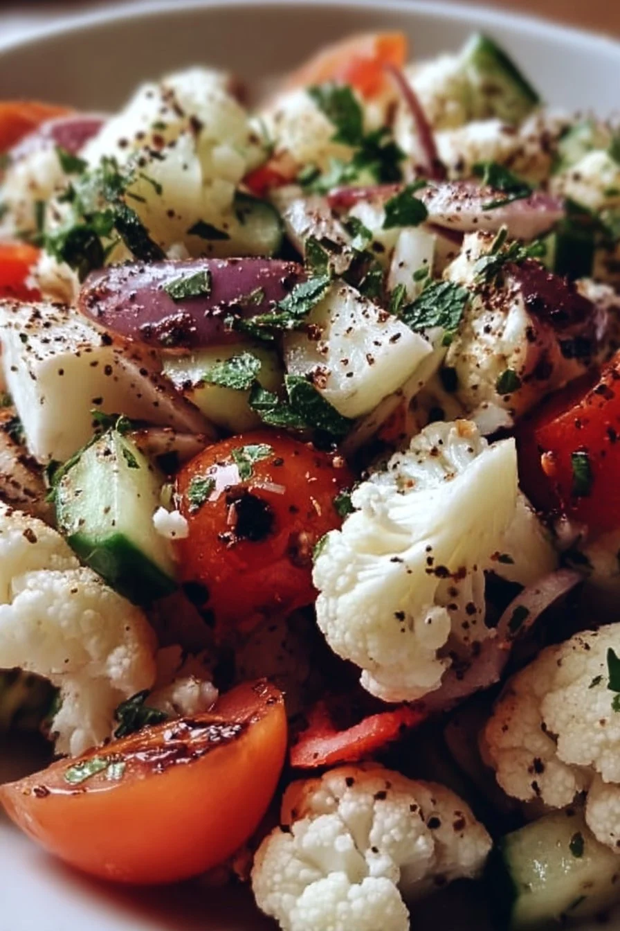 Mediterranean Cauliflower Salad