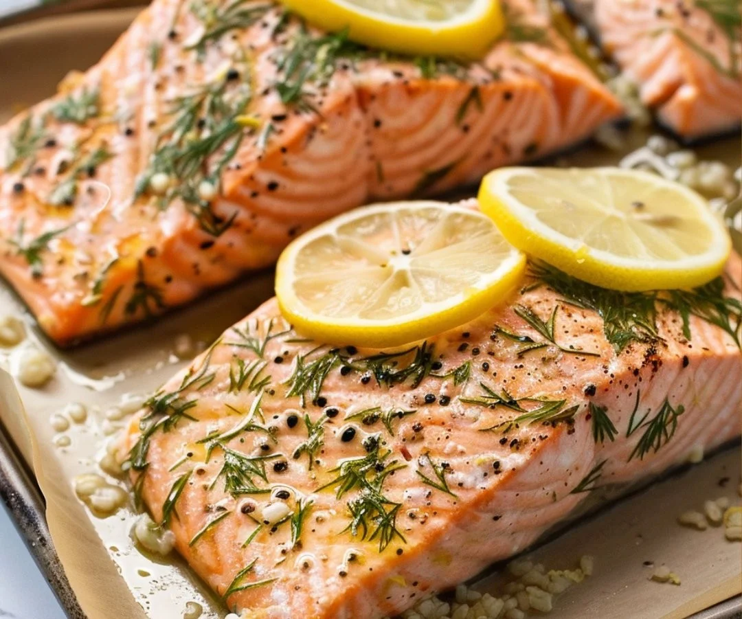 Salmon with Lemon and Dill