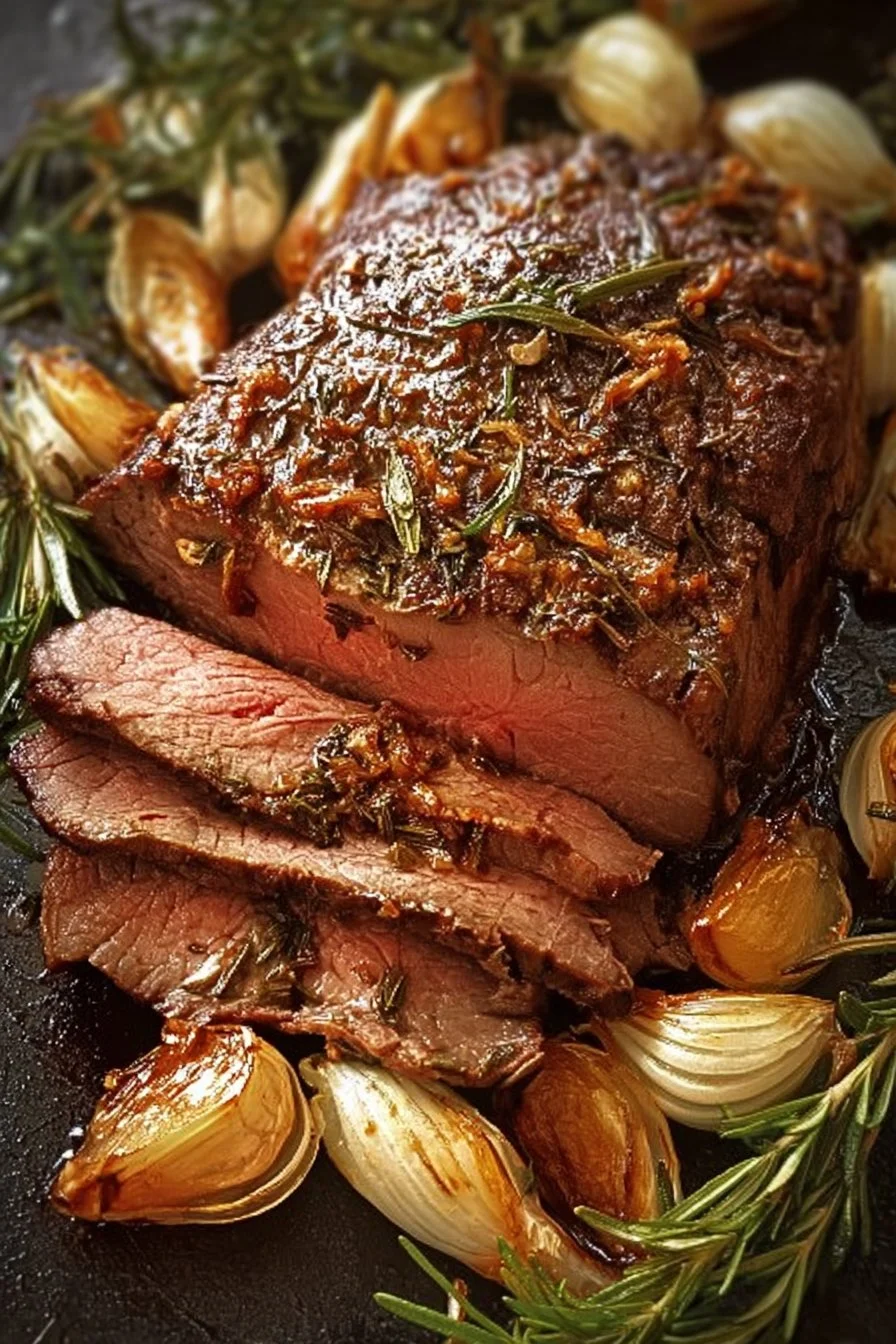 Savory Rosemary and Garlic Roast Beef