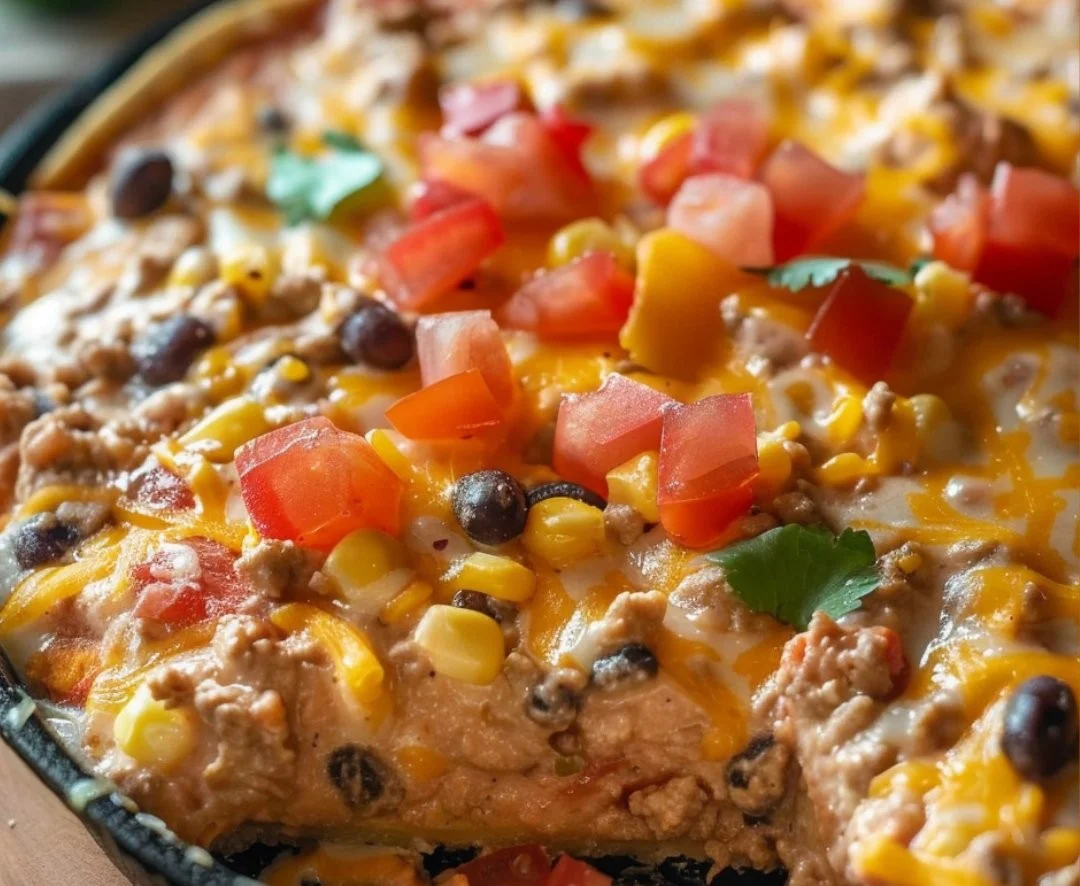 Deliciously smoky and creamy smoked taco dip served in a bowl